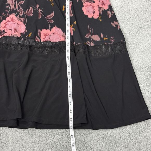 Torrid Midi Dress Woman Floral Studio Knit Stretch Tiered Pockets size Large - Picture 9 of 14